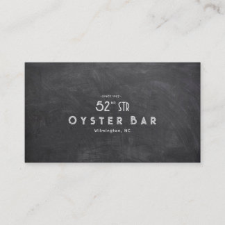 Minimalistic Chalkboard Style Business Card