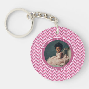 Minimalistic Christmas Gift Ideas Stripe Pattern Key Ring