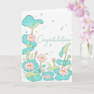 Minimalistic congratulatory card