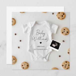 Minimalistic Cookie Pregnancy Announcement