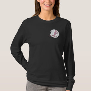Minimalistic Cute Japanese Culture Floral Cherry B T-Shirt