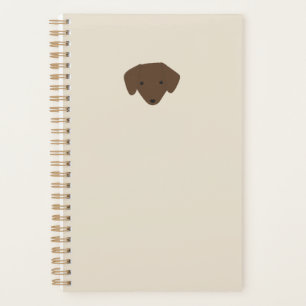 Minimalistic Dachshund Planner