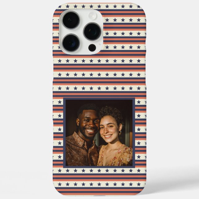 Minimalistic Dad Fathers Day Gifts Stripe Pattern  Case-Mate iPhone Case (Back)