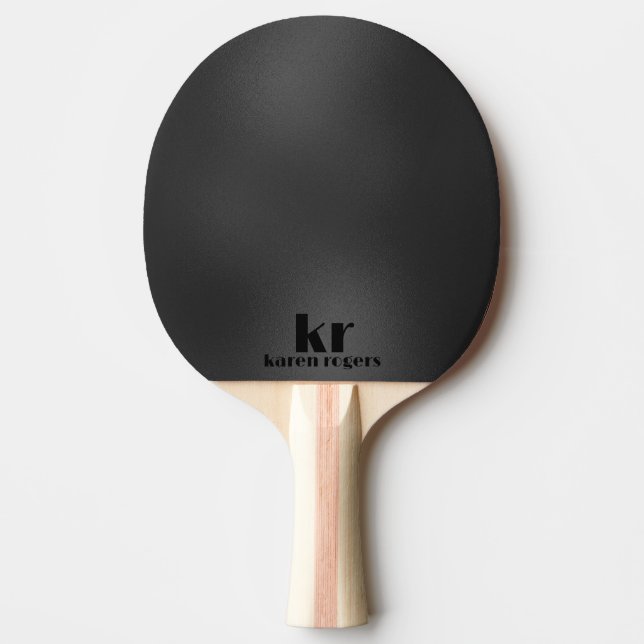 Minimalistic dark-grey Iridescent Texture Ping Pong Paddle (Front)