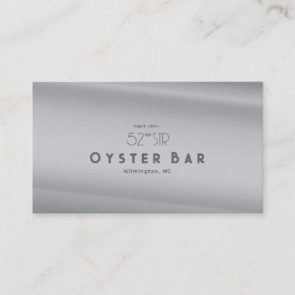 Minimalistic Deco Style | Silver Pearl Business Card