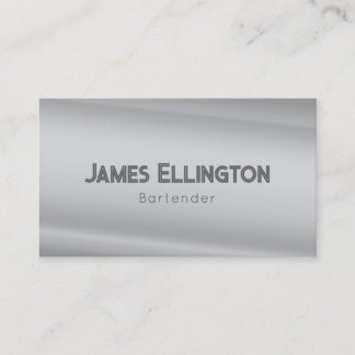Minimalistic Deco Style | Silver Pearl Business Card
