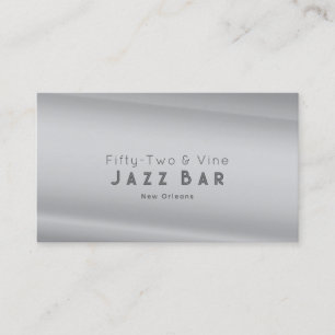 Minimalistic Deco Style Silver Pearl Business Card