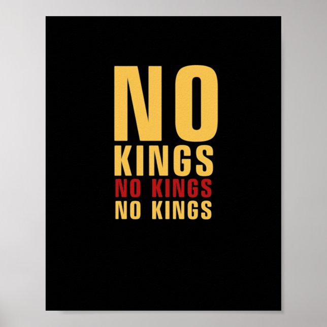 Minimalistic Design No Kings Rebellious No Kings C Poster (Front)