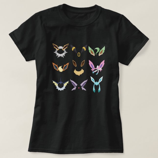 Minimalistic Eeveelutions  T-Shirt (Design Front)