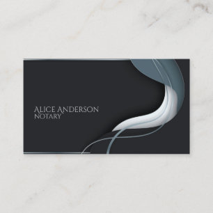 Minimalistic elegant black grey Business Card
