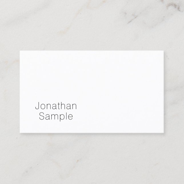 Minimalistic Elegant Graphic Design Professional Business Card (Front)