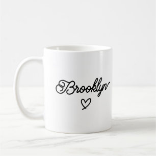 Minimalistic Elegant Script Personalised Name Coffee Mug