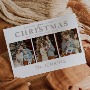 Minimalistic Family Photo Christmas Cards – Simple