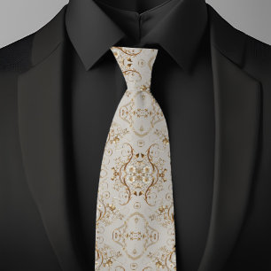 Minimalistic Floral Pattern Tie