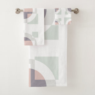 Minimalistic Geometric Bath Towel Set