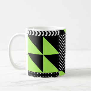 Minimalistic geometric, Scandinavian vintage patte Coffee Mug