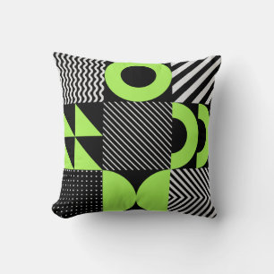 Minimalistic geometric, Scandinavian vintage patte Cushion
