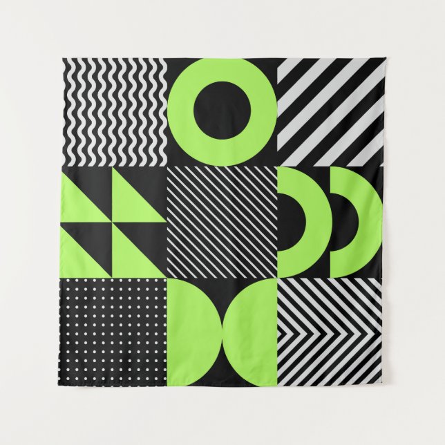 Minimalistic geometric, Scandinavian vintage patte Tapestry (Front)