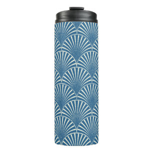 Minimalistic geometric seamless pattern thermal tumbler