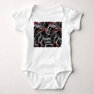 Minimalistic Geometric: Simple Artwork Pattern Baby Bodysuit