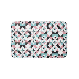 Minimalistic geometry, Scandinavian style artwork. Bath Mat