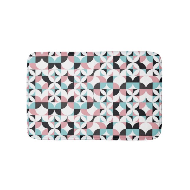 Minimalistic geometry, Scandinavian style artwork. Bath Mat (Front)