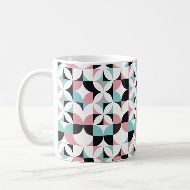 Minimalistic geometry, Scandinavian style artwork. Coffee Mug (Left)