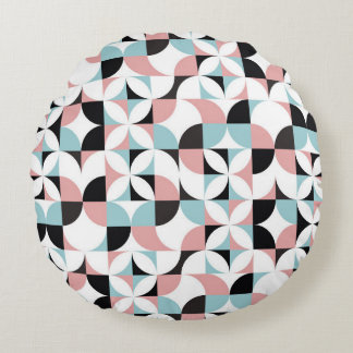 Minimalistic geometry, Scandinavian style artwork. Round Cushion