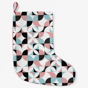 Minimalistic geometry, Scandinavian style artwork. Small Christmas Stocking
