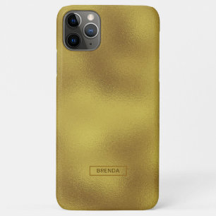 Minimalistic Iridescent faux gold foil iPhone 11 Pro Max Case