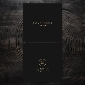 Minimalistic Logo Elegant Monochrome Business Card