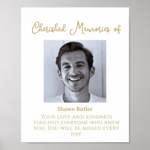 Minimalistic, Loving Memory, Elegant Wedding Sign