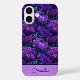 Minimalistic Maid Of Honour Gift Peony Floral iPhone 16 Case