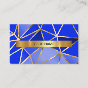 Minimalistic Marine Cobalt Blue Vip Business Card