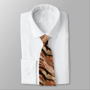 Minimalistic Men Gifts Tiger Print Tie