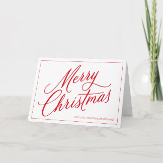 Minimalistic Merry Christmas Greeting Card