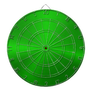 Minimalistic Metallic Green Texture Dartboard