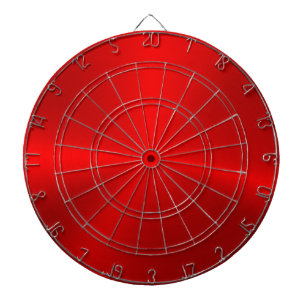 Minimalistic Metallic Red Texture Dartboard