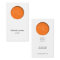 Minimalistic modern Business Card orange circle