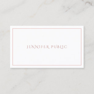 Minimalistic Modern Elegant Professional Design Business Card