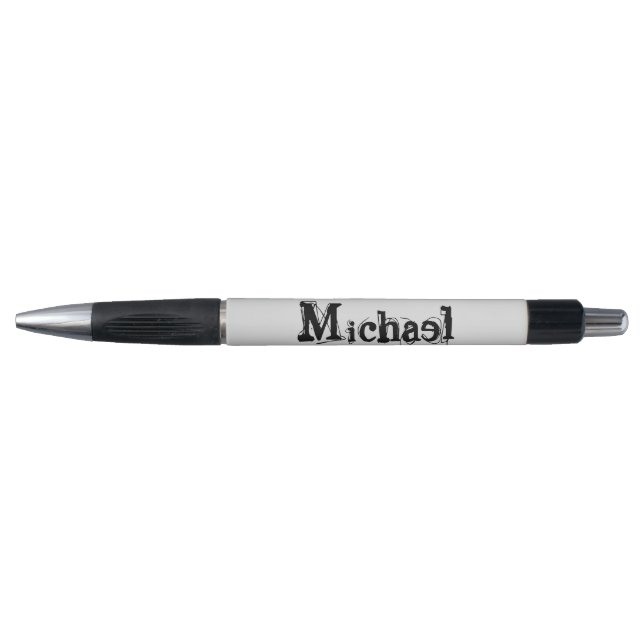 Minimalistic modern monogram name black grey (Front)