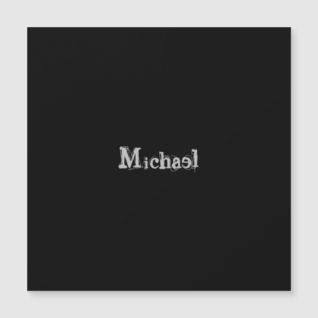 Minimalistic modern monogram name black white (Front)