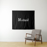 Minimalistic modern monogram name black white