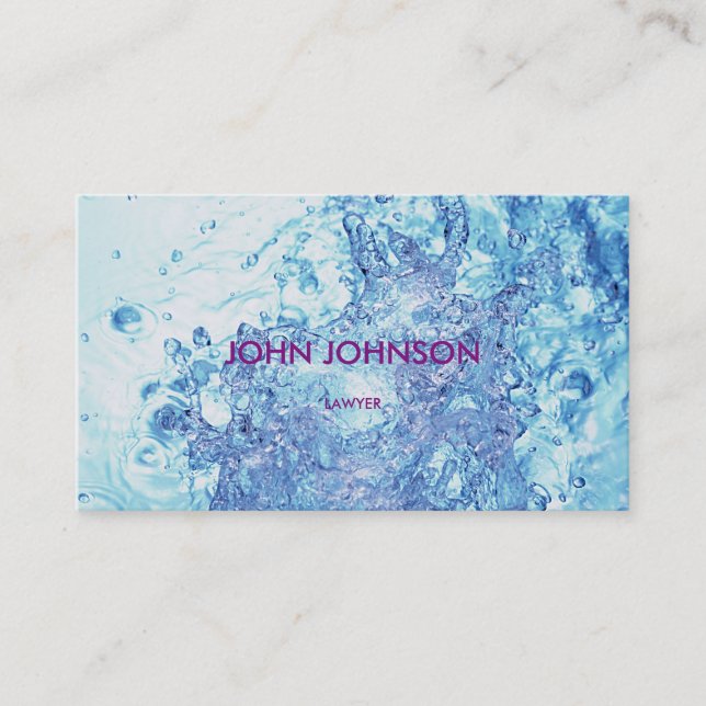 Minimalistic Modern Oxygen Vip Business Card (Front)