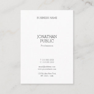 Minimalistic Modern Professional Elegant Template Business Card