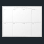Minimalistic Modern Weekly Planner Notepad  | Grey<br><div class="desc">Minimalistic Modern Weekly Planner | Plan and schedule your week with this minimalistic modern weekly planner. It features a chic grey colour frame framing all weekdays. This minimal design weekly planner will be perfect as a gift for your self or anyone. Personalise by using the fields provided and use the...</div>