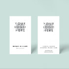 Minimalistic modern Your Logo Business Card