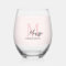 Minimalistic Monogram Initial & Name Pastel Pink