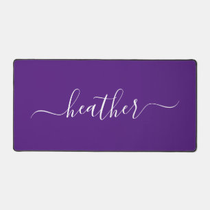 Minimalistic Monogram Name Calligraphy Desk Mat