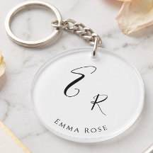 Minimalistic Monogram Name Elegant Script Font Big